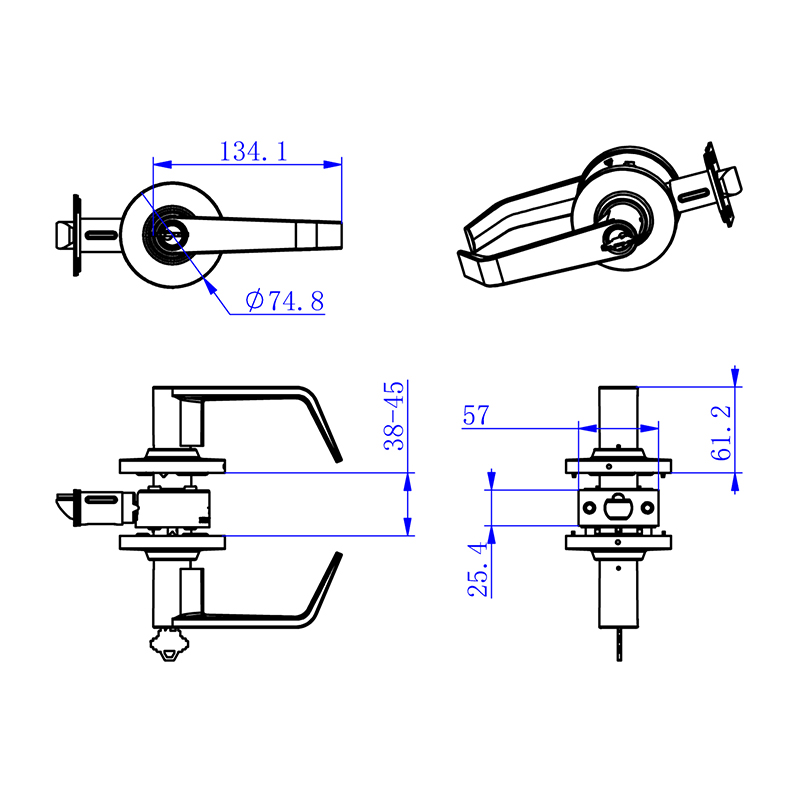 077701 ANSI G1 Deadbolt