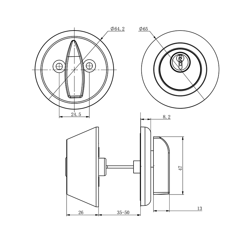 077701 ANSI G1 Deadbolt