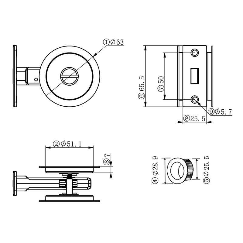 077701 ANSI G1 Deadbolt