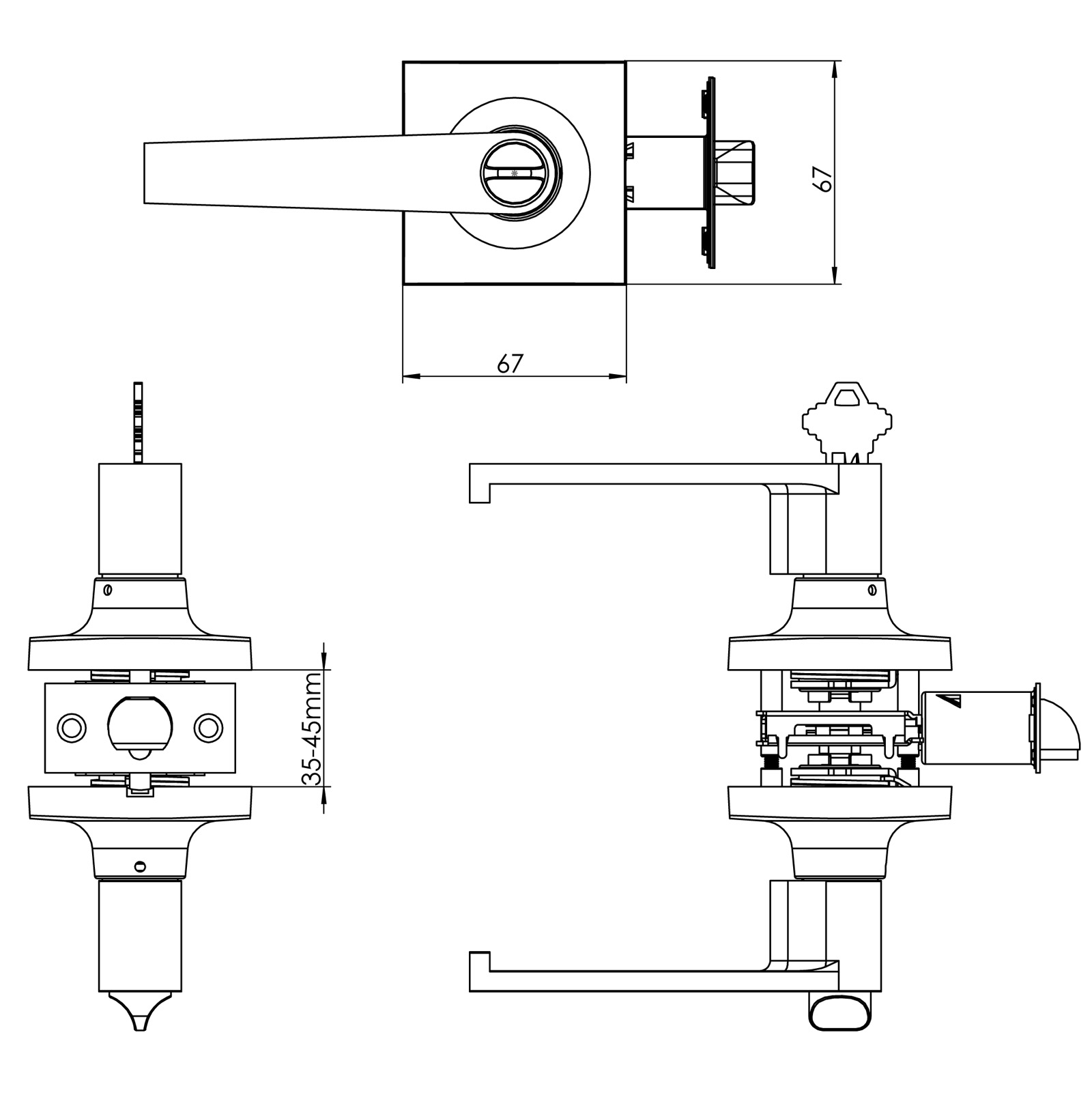 077701 ANSI G1 Deadbolt