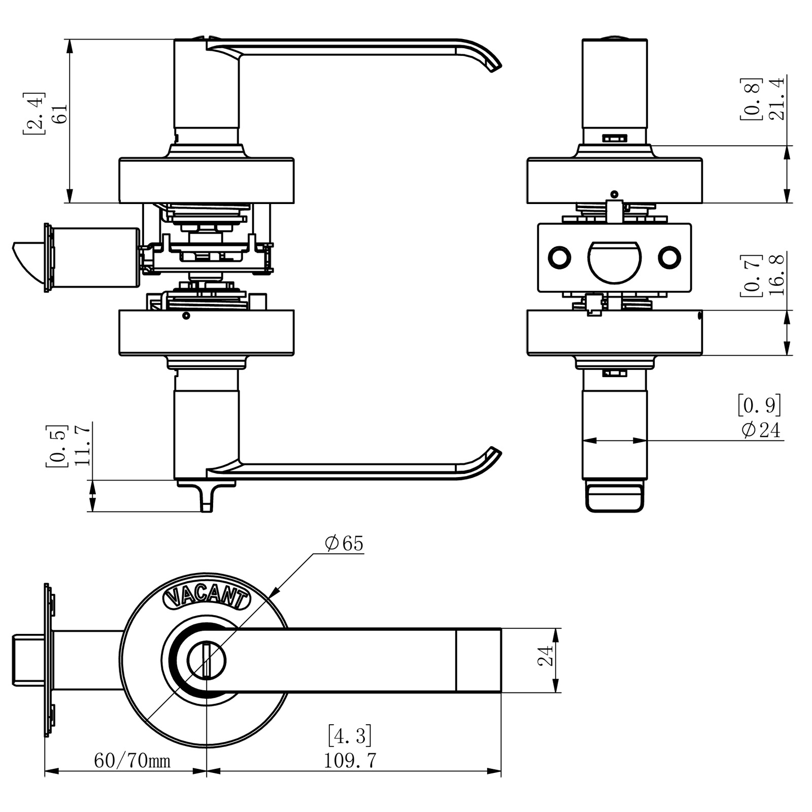 077701 ANSI G1 Deadbolt